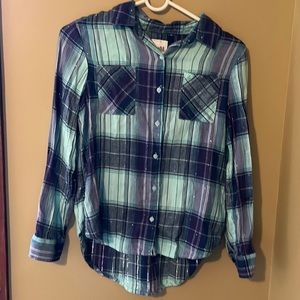 Mudd , Girls 16 button down shirt , new condition never worn , super soft !!